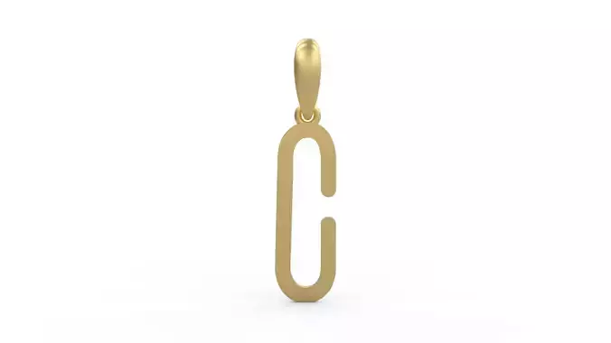 Initial Letters Pendant FRESH BERRIES C