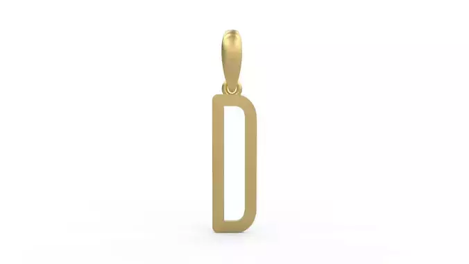 Initial Letters Pendant FRESH BERRIES D 3D print model