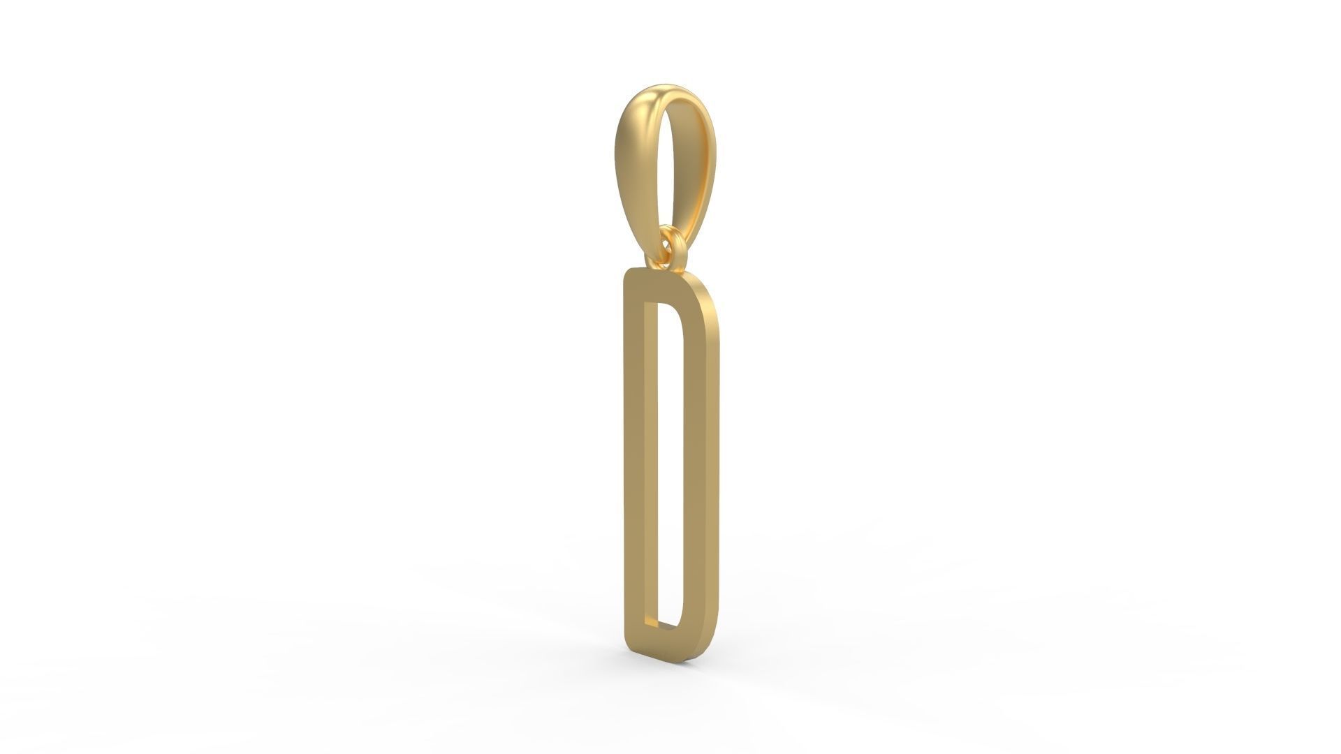 Initial Letters Pendant FRESH BERRIES D 3D print model_1