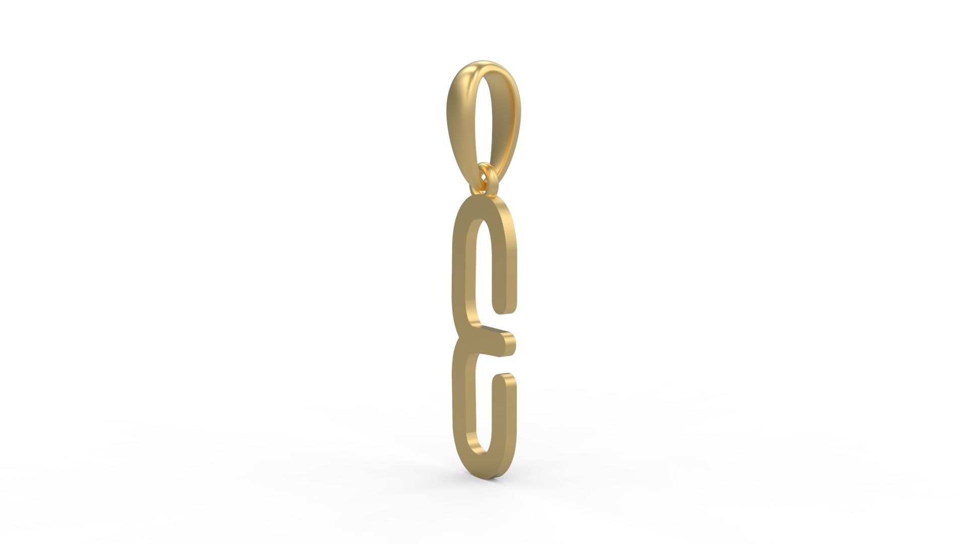 Initial Letters Pendant FRESH BERRIES E 3D print model_1