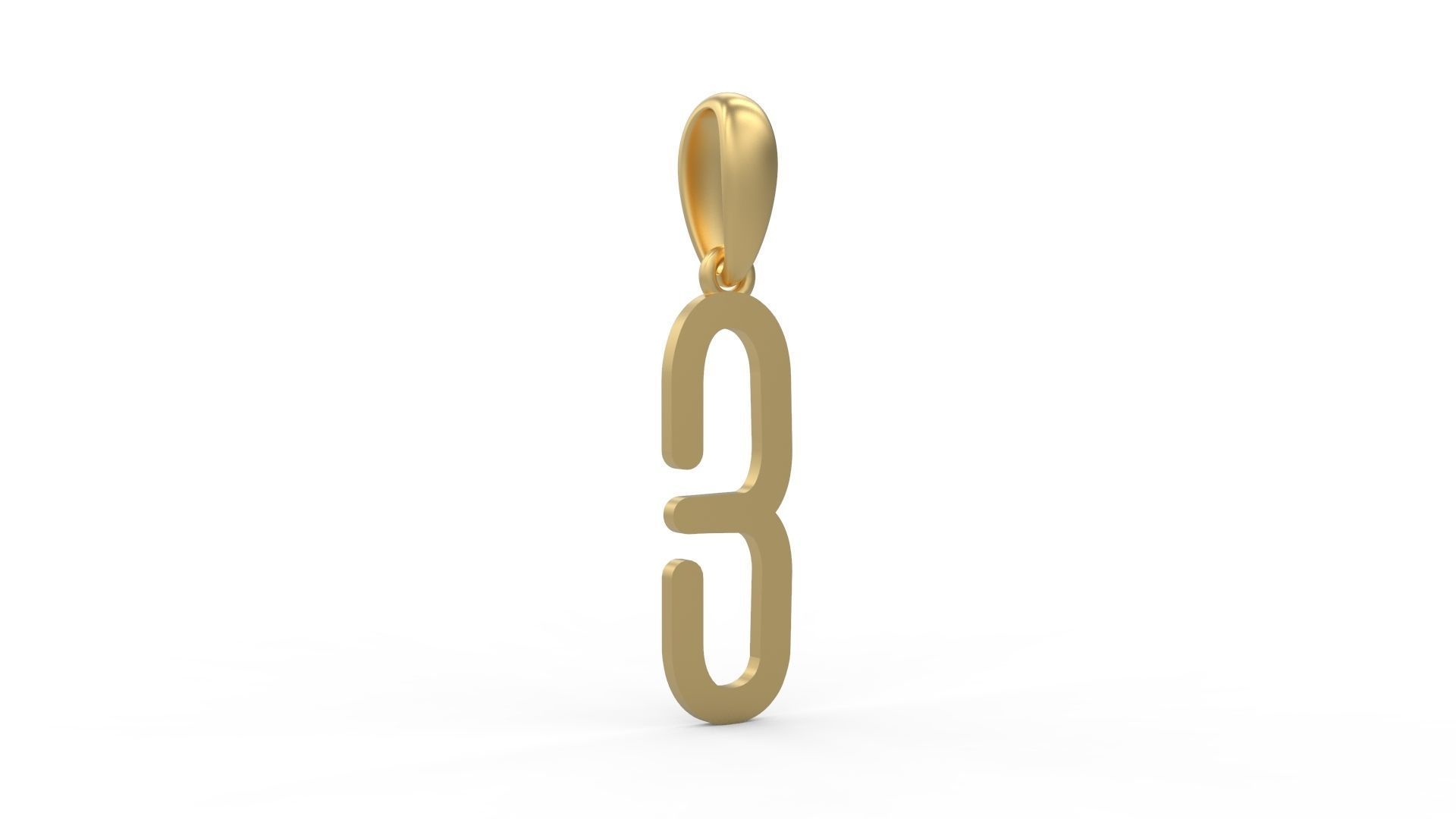 Initial Letters Pendant FRESH BERRIES E 3D print model_3