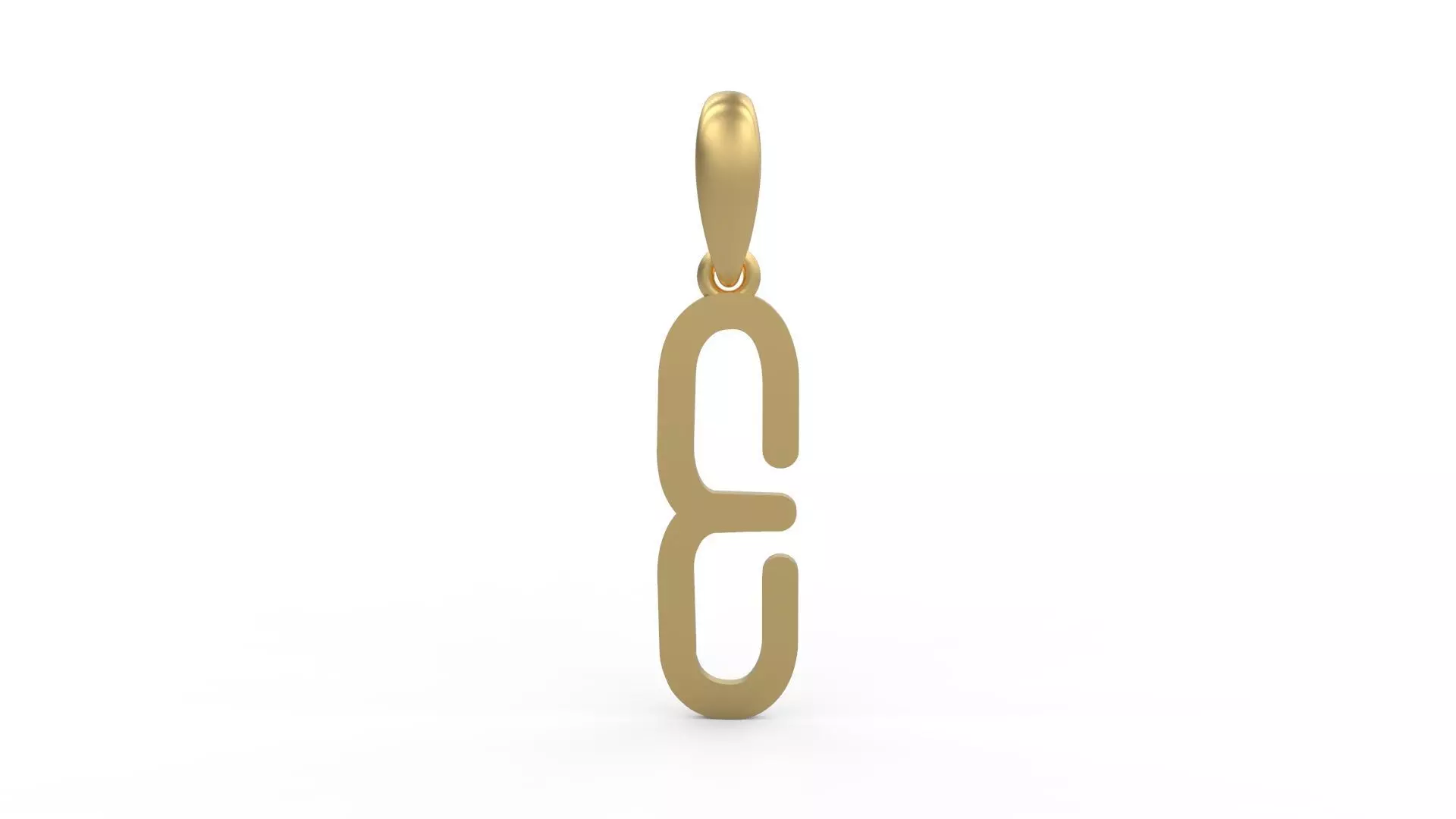 Initial Letters Pendant FRESH BERRIES E 3D print model_0