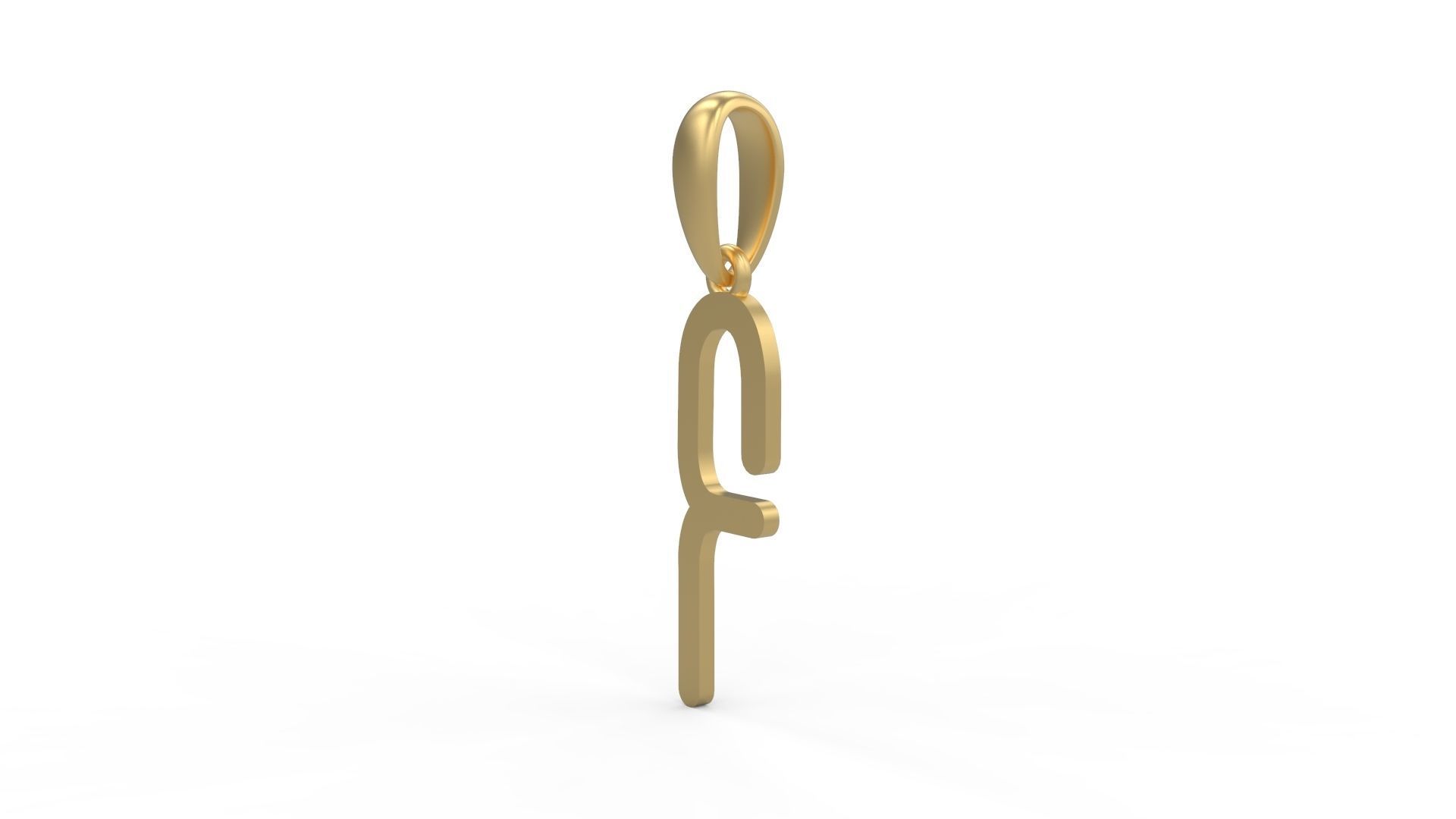 Initial Letters Pendant FRESH BERRIES F 3D print model_1