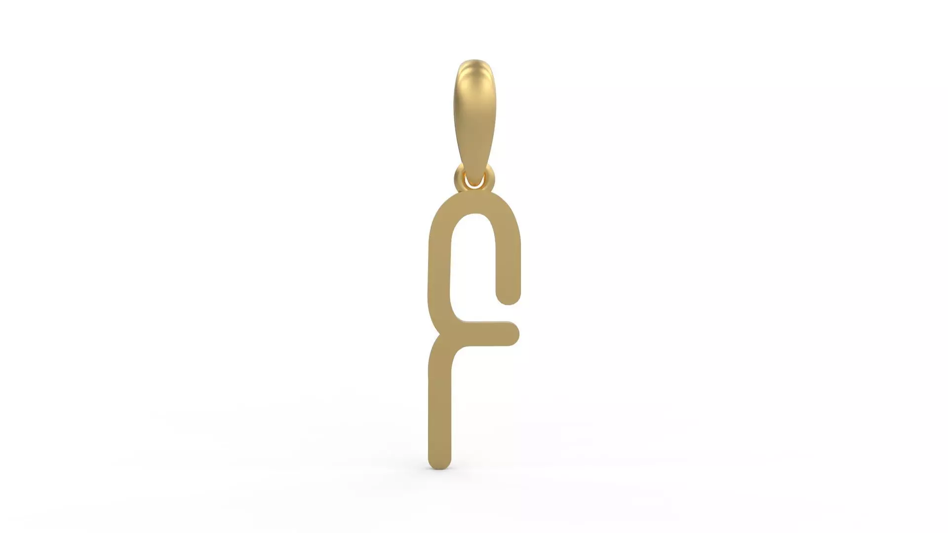 Initial Letters Pendant FRESH BERRIES F 3D print model_0