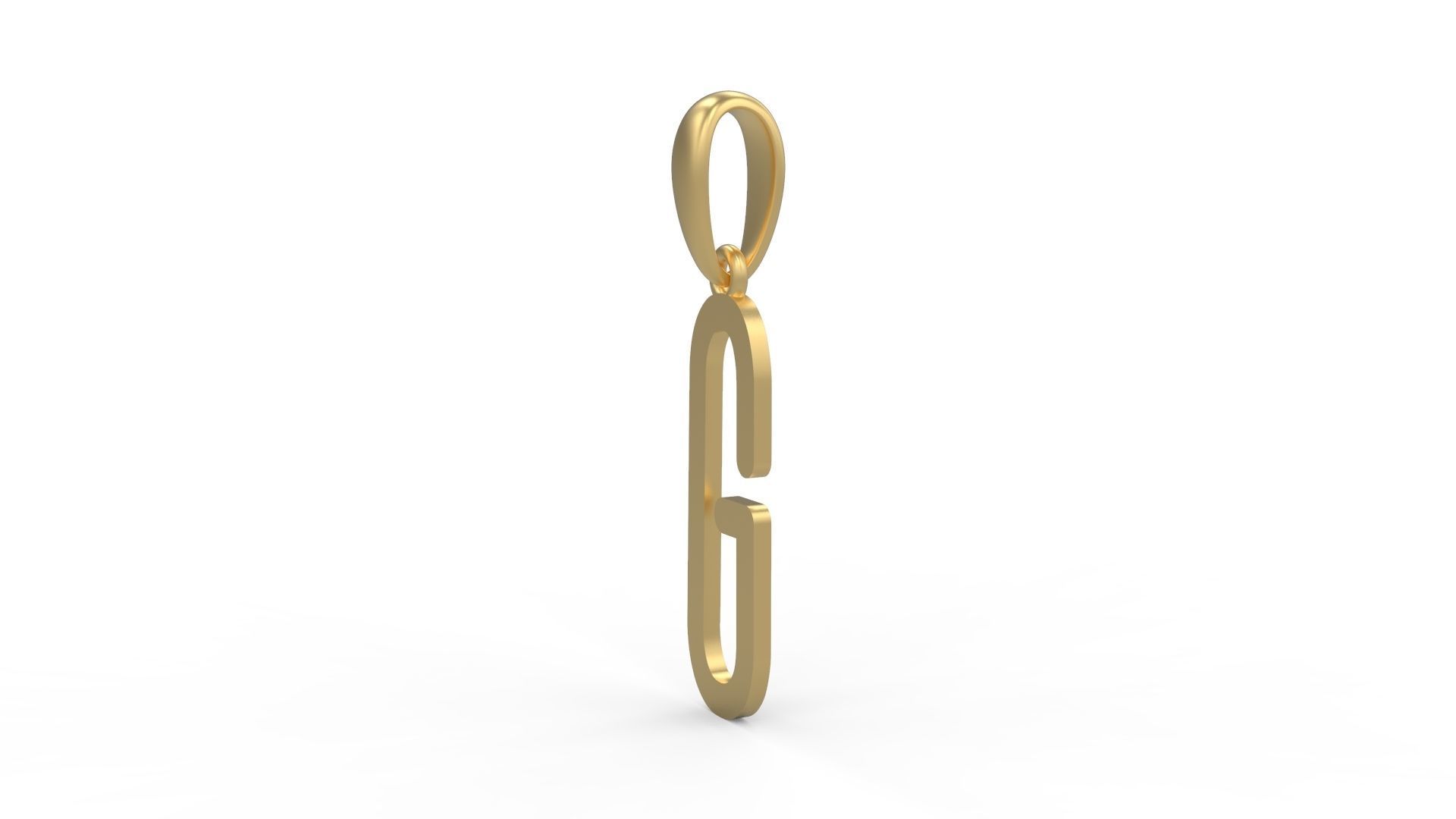 Initial Letters Pendant FRESH BERRIES G 3D print model_1