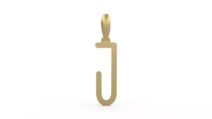 Initial Letters Pendant FRESH BERRIES J 3D print model