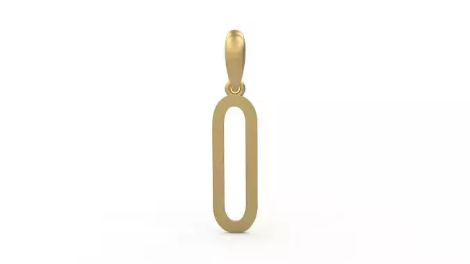 Initial Letters Pendant FRESH BERRIES O 3D print model