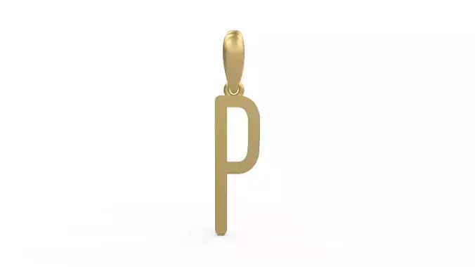 Initial Letters Pendant FRESH BERRIES P 3D print model
