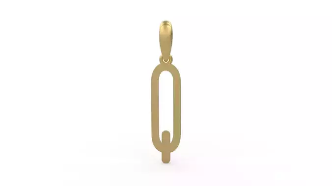 Initial Letters Pendant FRESH BERRIES Q 3D print model