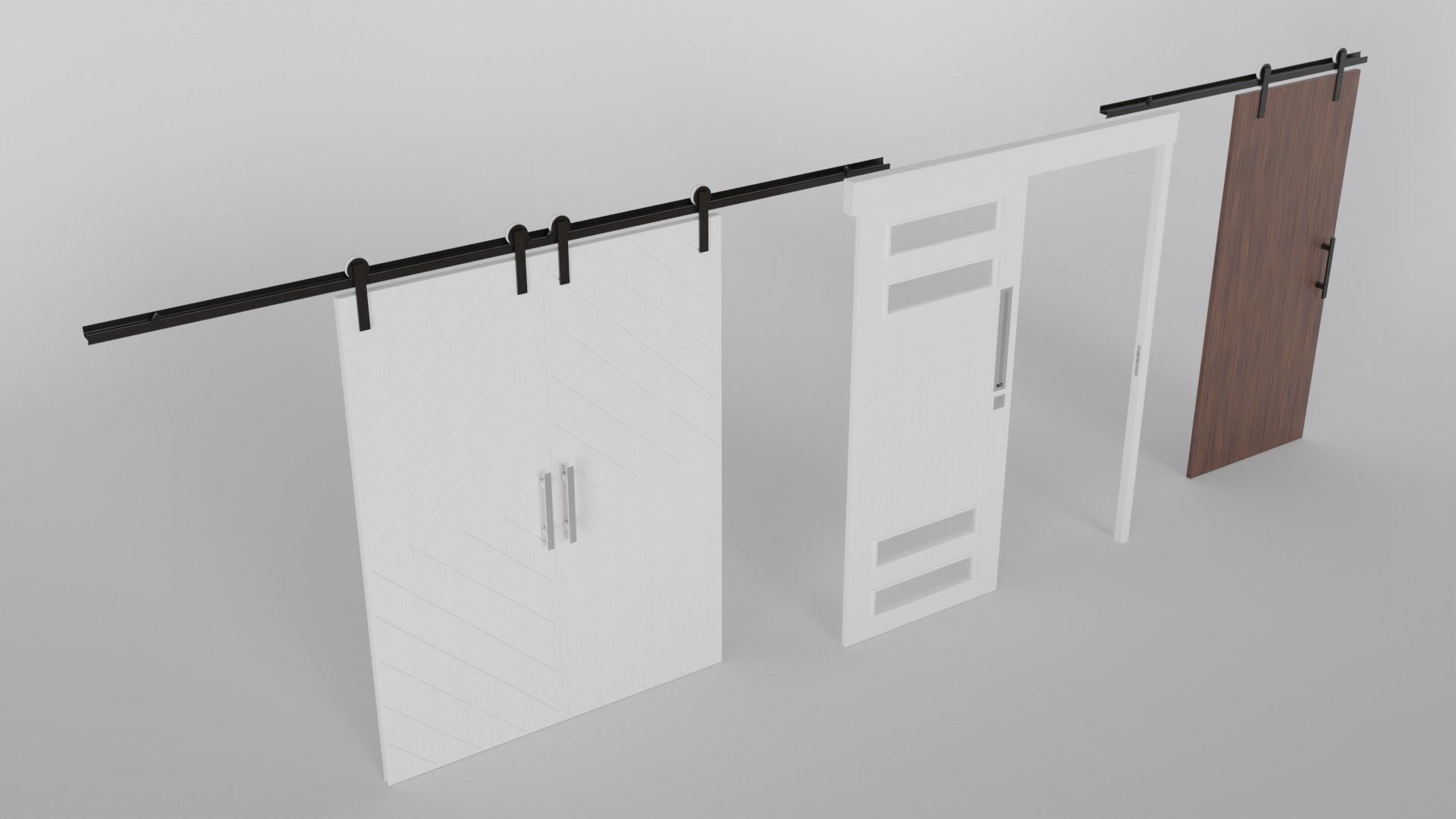 15 Modern Doors 3D model_4
