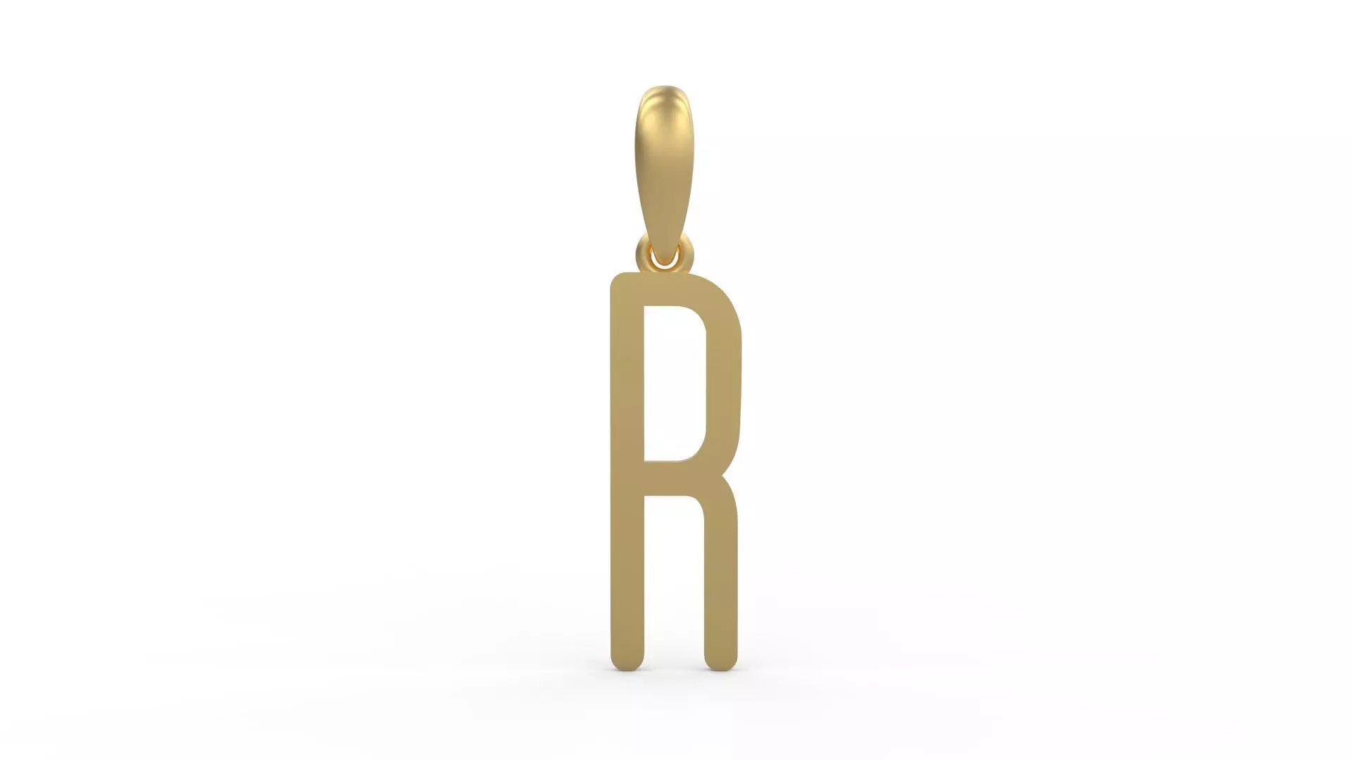Initial Letters Pendant FRESH BERRIES R 3D print model_0