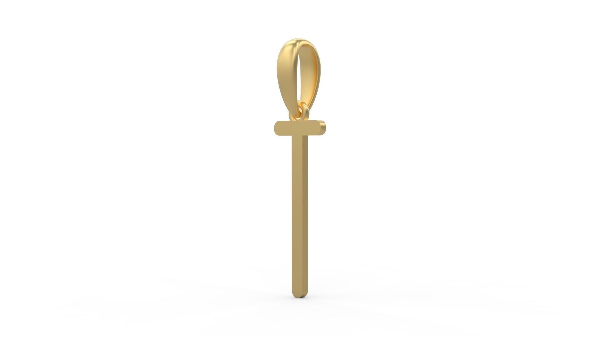 Initial Letters Pendant FRESH BERRIES T 3D print model_1