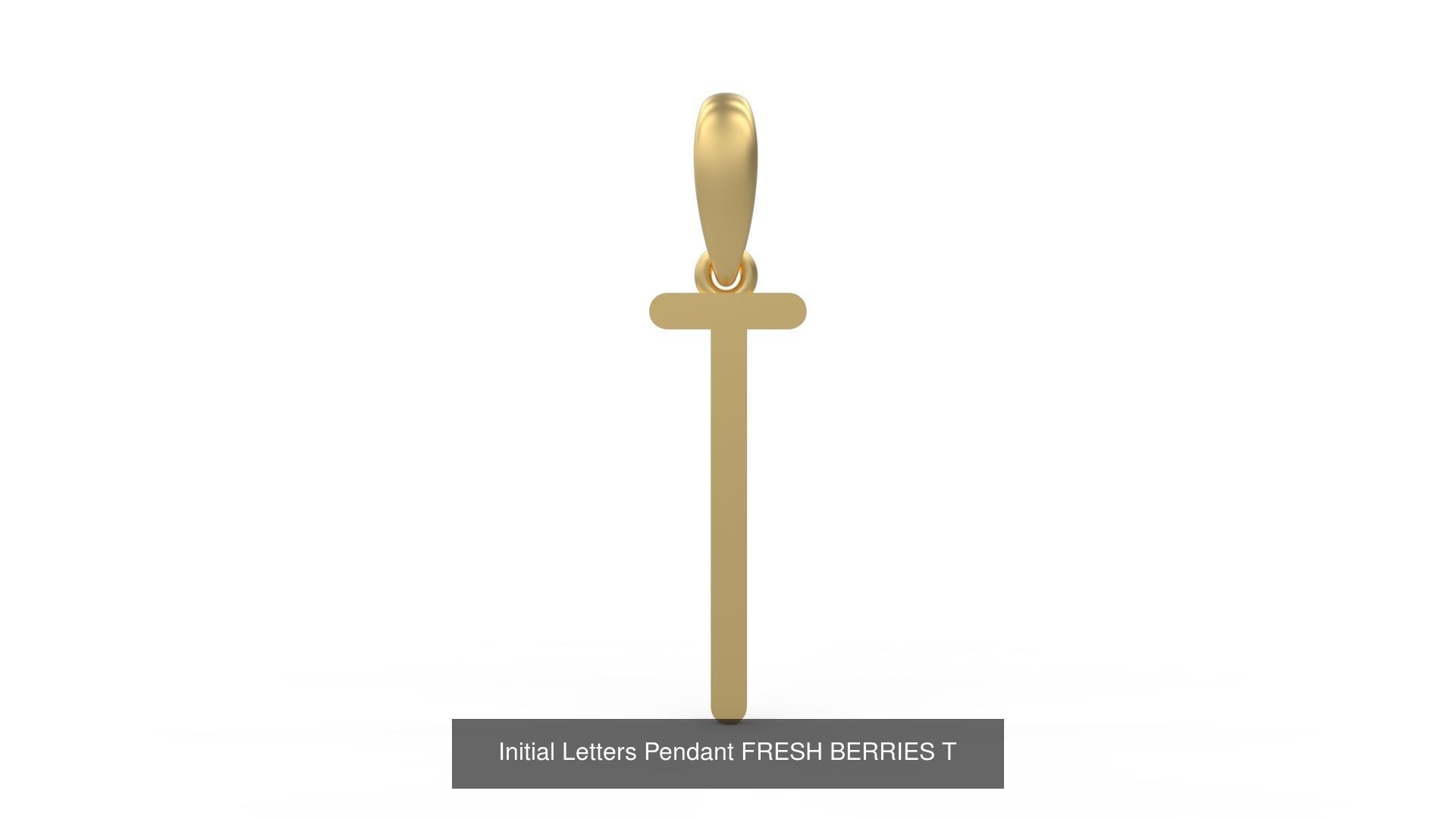 Initial Letters Pendant Alphabets FRESH BERRIES 3D Model Collection_22