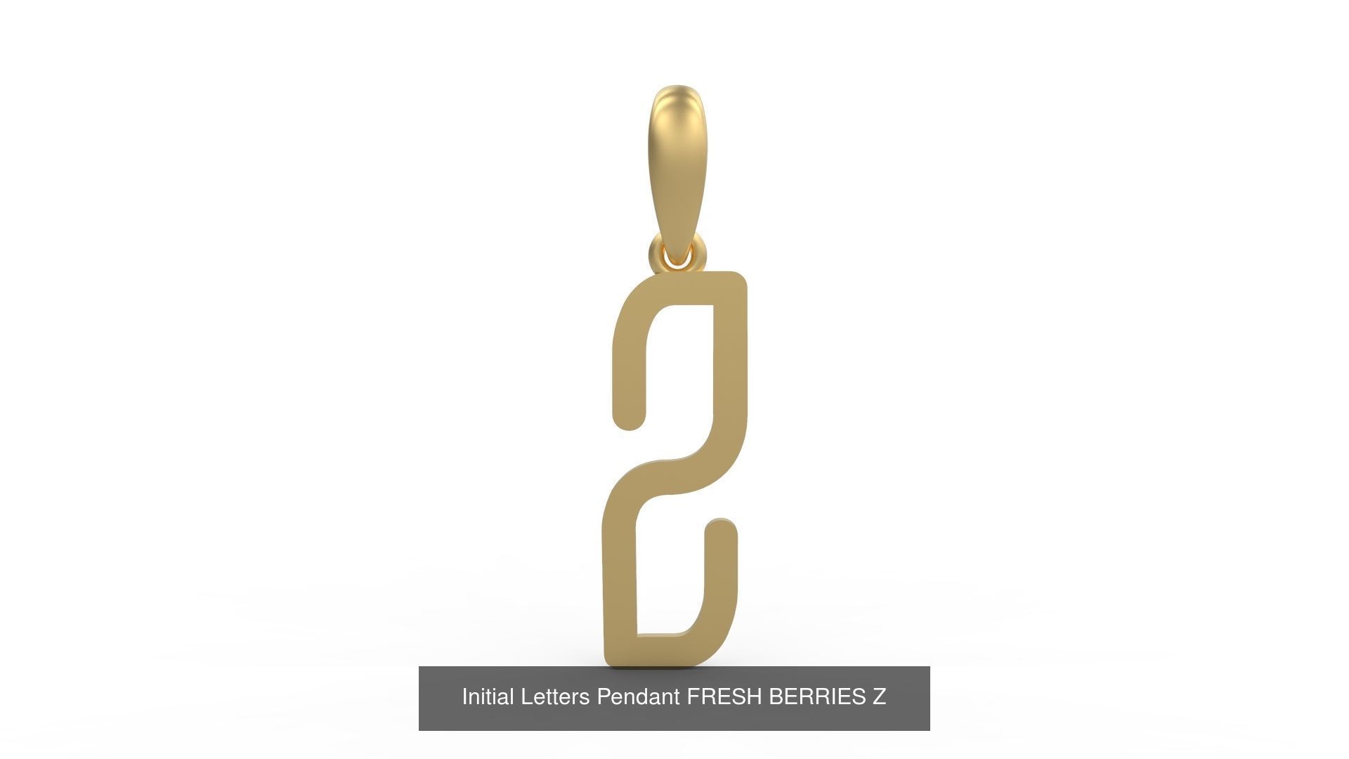 Initial Letters Pendant Alphabets FRESH BERRIES 3D Model Collection_28