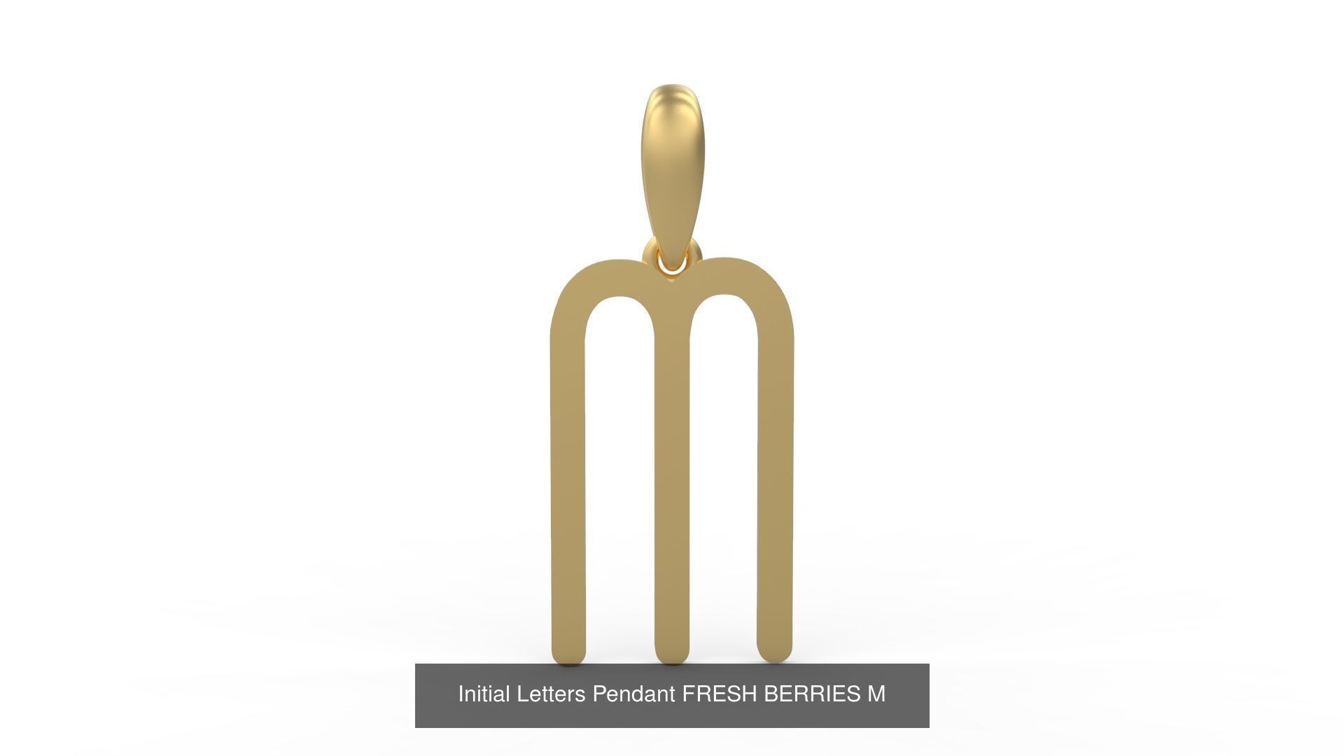 Initial Letters Pendant Alphabets FRESH BERRIES 3D Model Collection_15