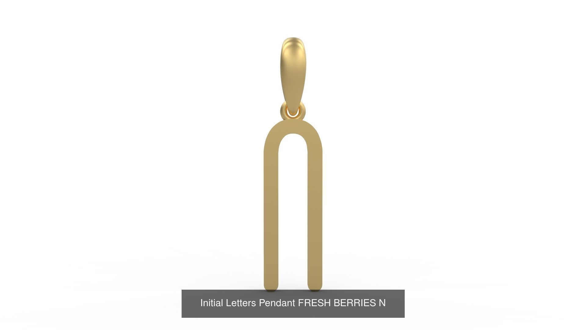 Initial Letters Pendant Alphabets FRESH BERRIES 3D Model Collection_16