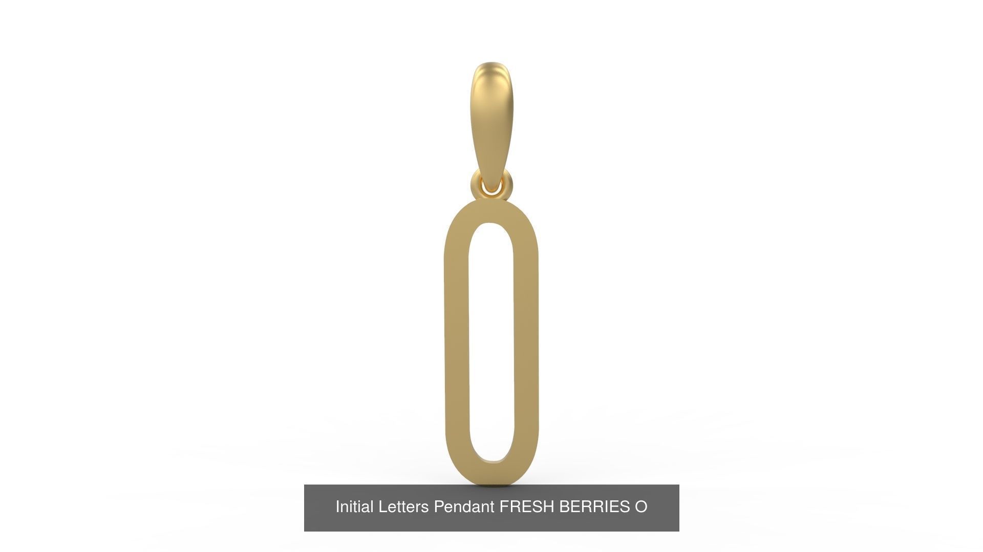 Initial Letters Pendant Alphabets FRESH BERRIES 3D Model Collection_17