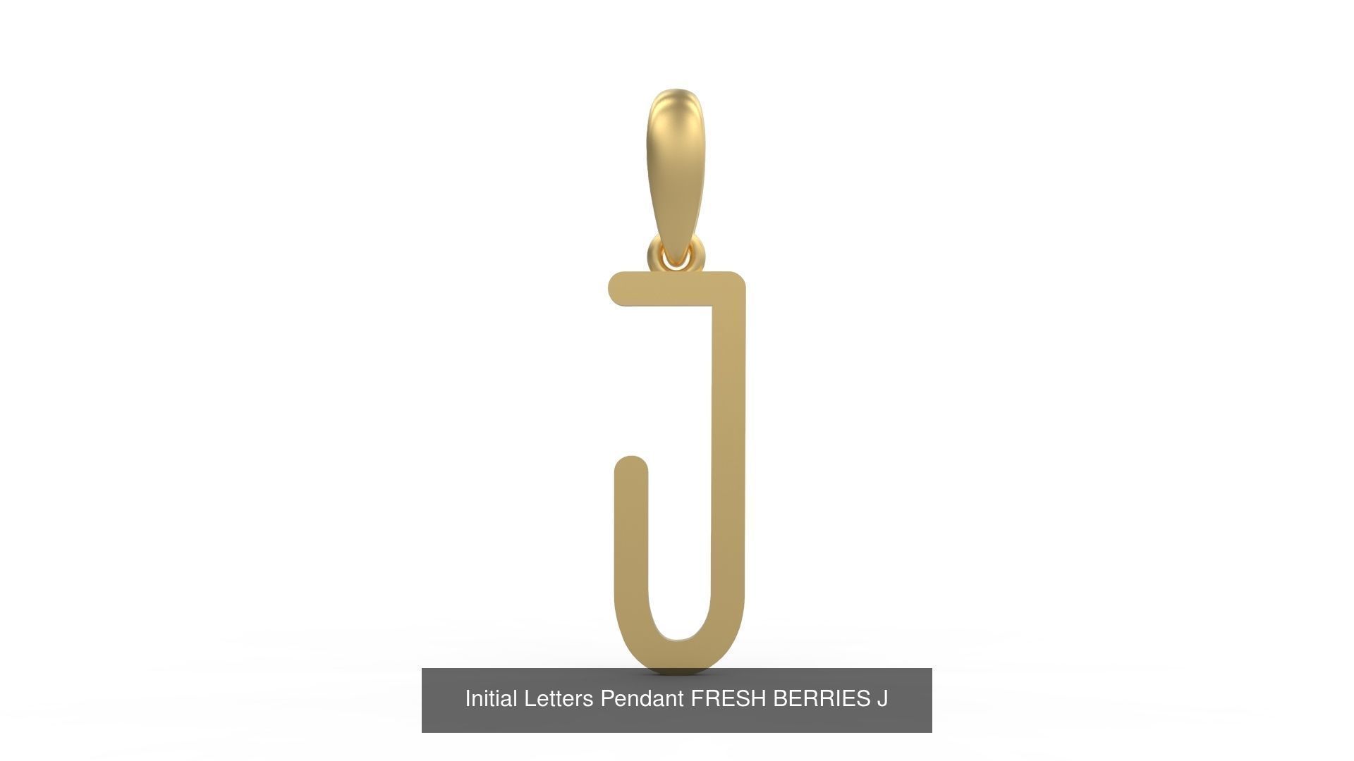 Initial Letters Pendant Alphabets FRESH BERRIES 3D Model Collection_12