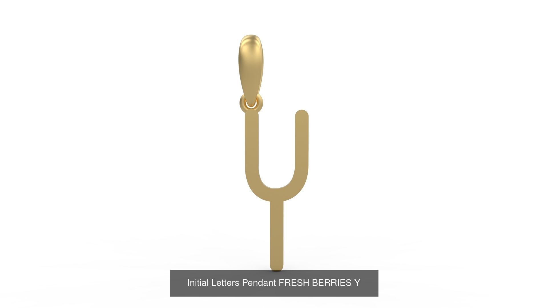 Initial Letters Pendant Alphabets FRESH BERRIES 3D Model Collection_27