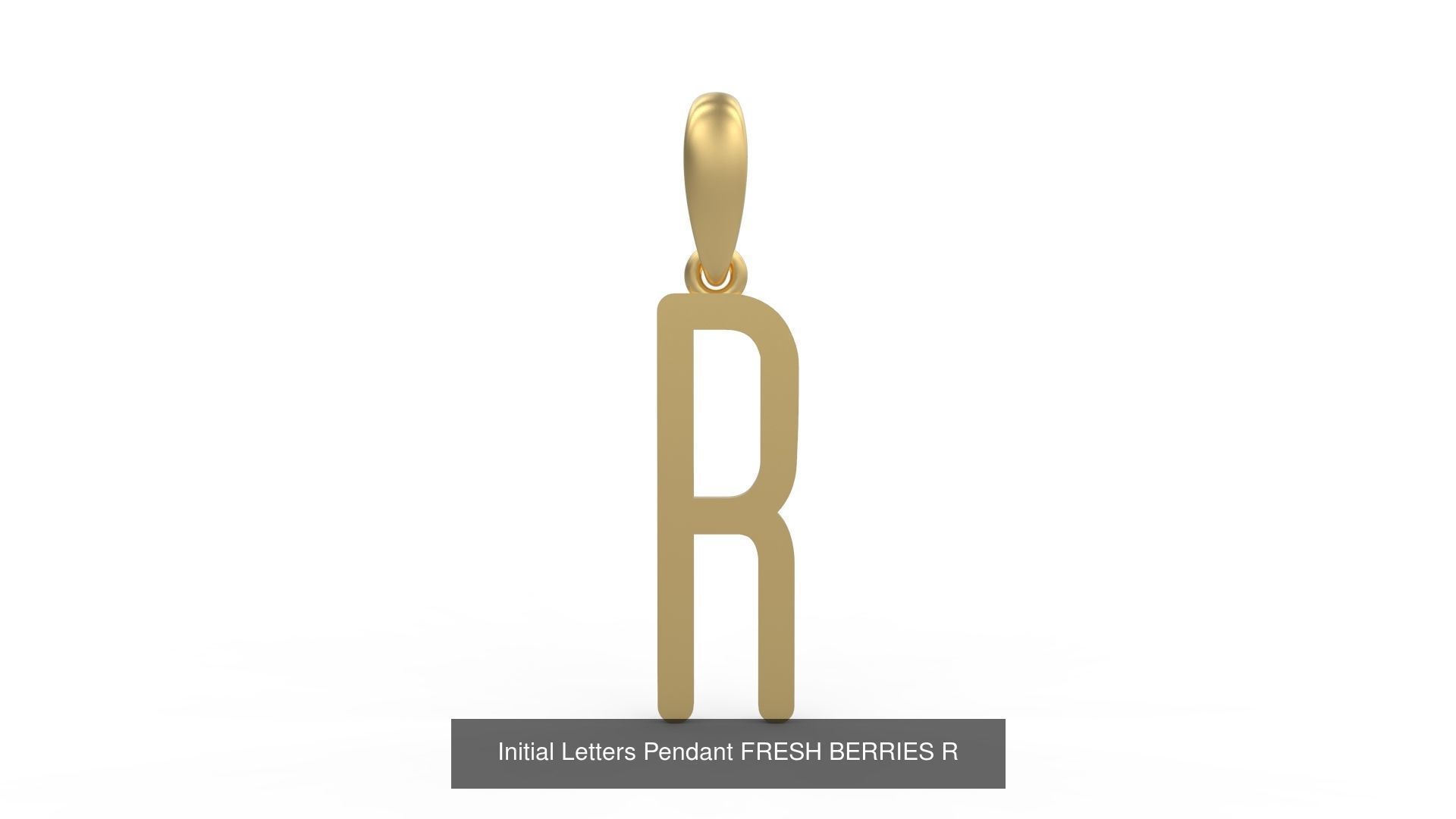 Initial Letters Pendant Alphabets FRESH BERRIES 3D Model Collection_20