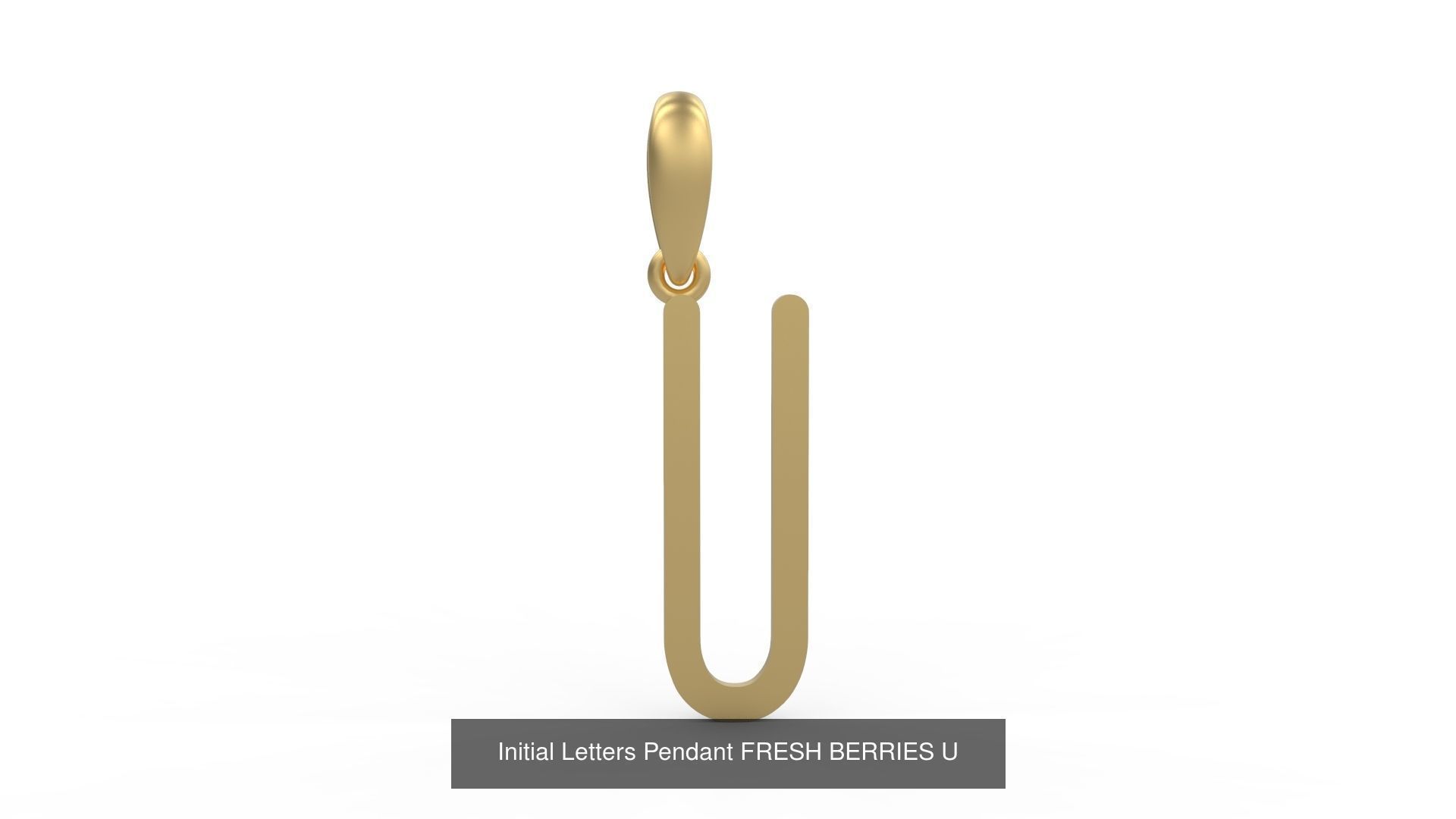 Initial Letters Pendant Alphabets FRESH BERRIES 3D Model Collection_23