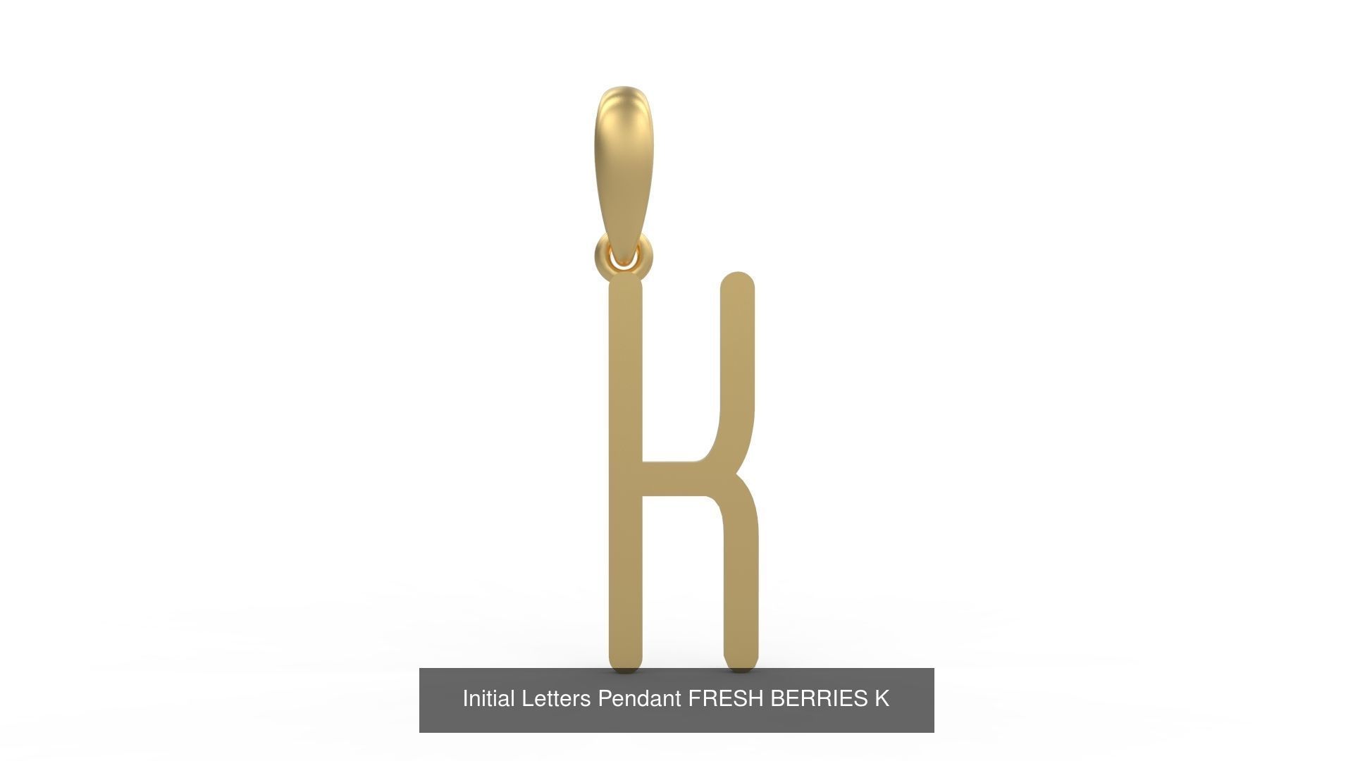 Initial Letters Pendant Alphabets FRESH BERRIES 3D Model Collection_13