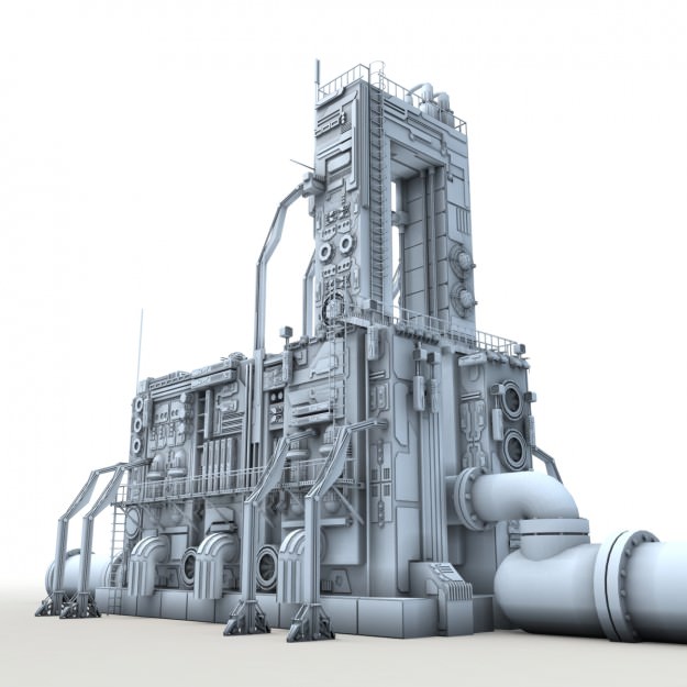 Power relay station 3D model | CGTrader