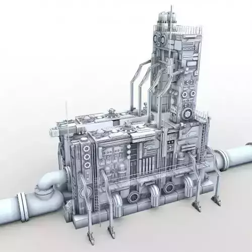 Power relay station 3D model