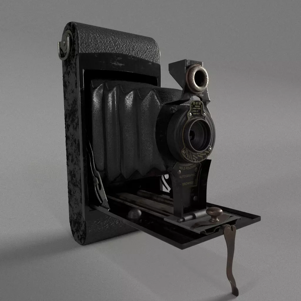 antique camera 3D model_0