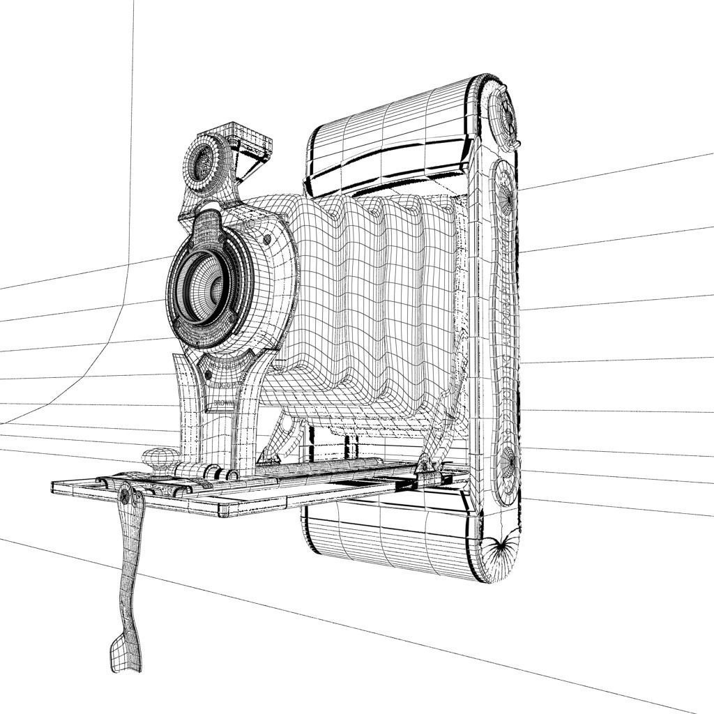 antique camera 3D model_4