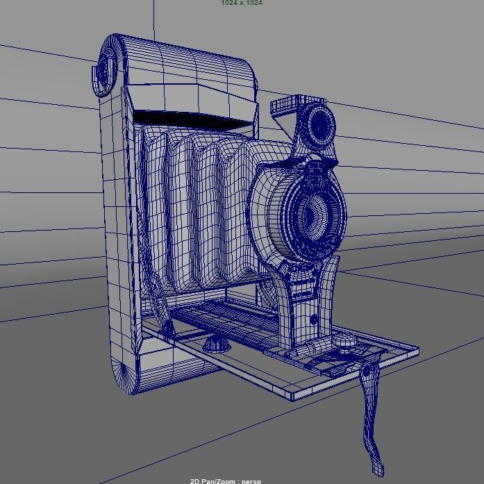 antique camera 3D model_2