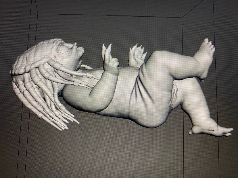 Baby Predator 3D print model_2