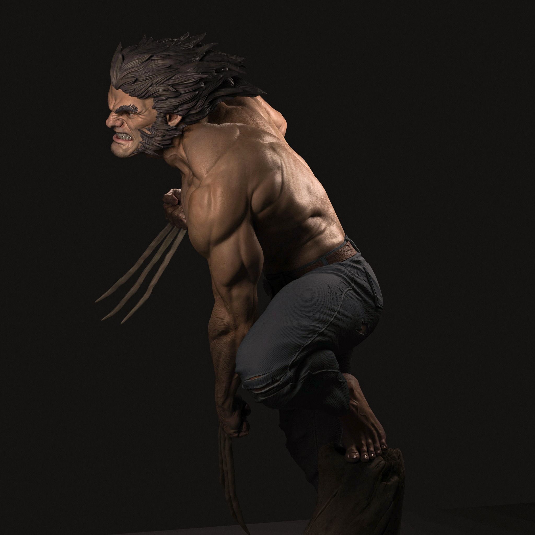 WOLVERINE  3D print model LOGAN  3D print model_2