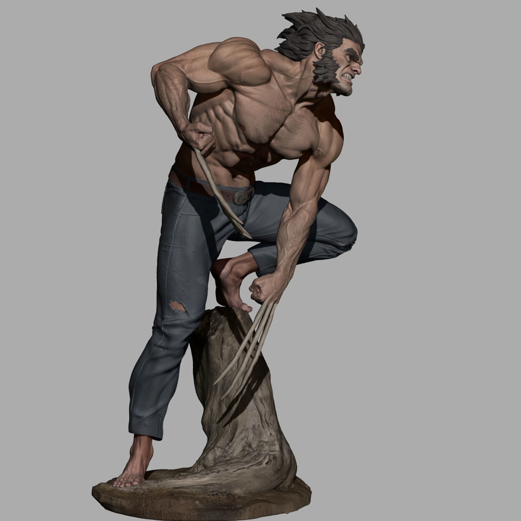 WOLVERINE  3D print model LOGAN  3D print model_4