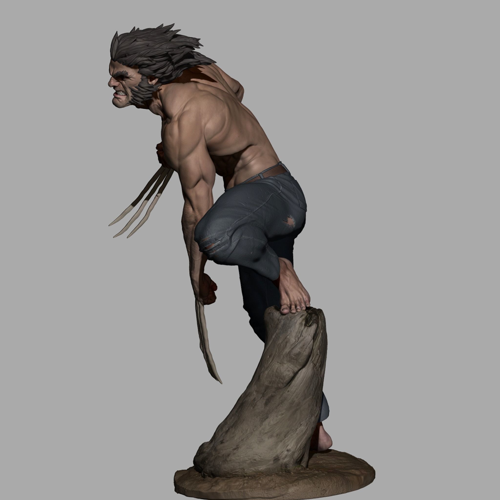 WOLVERINE  3D print model LOGAN  3D print model_5