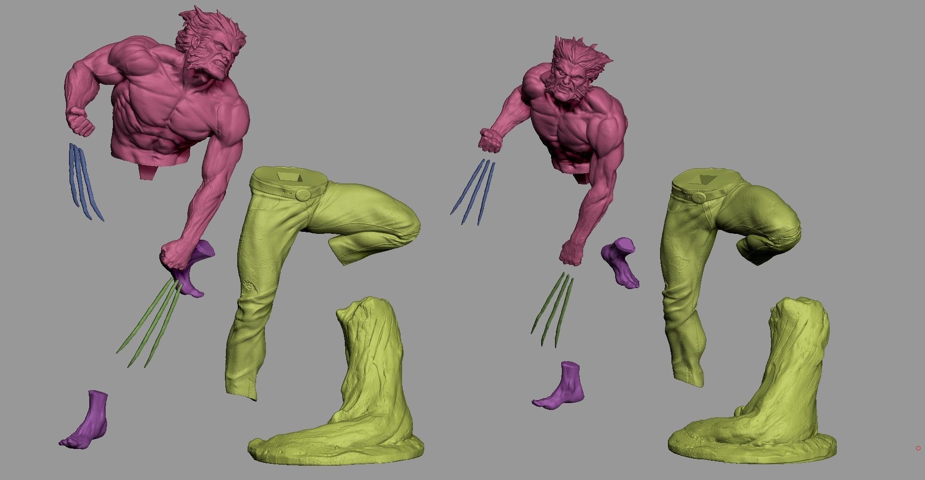 WOLVERINE  3D print model LOGAN  3D print model_8