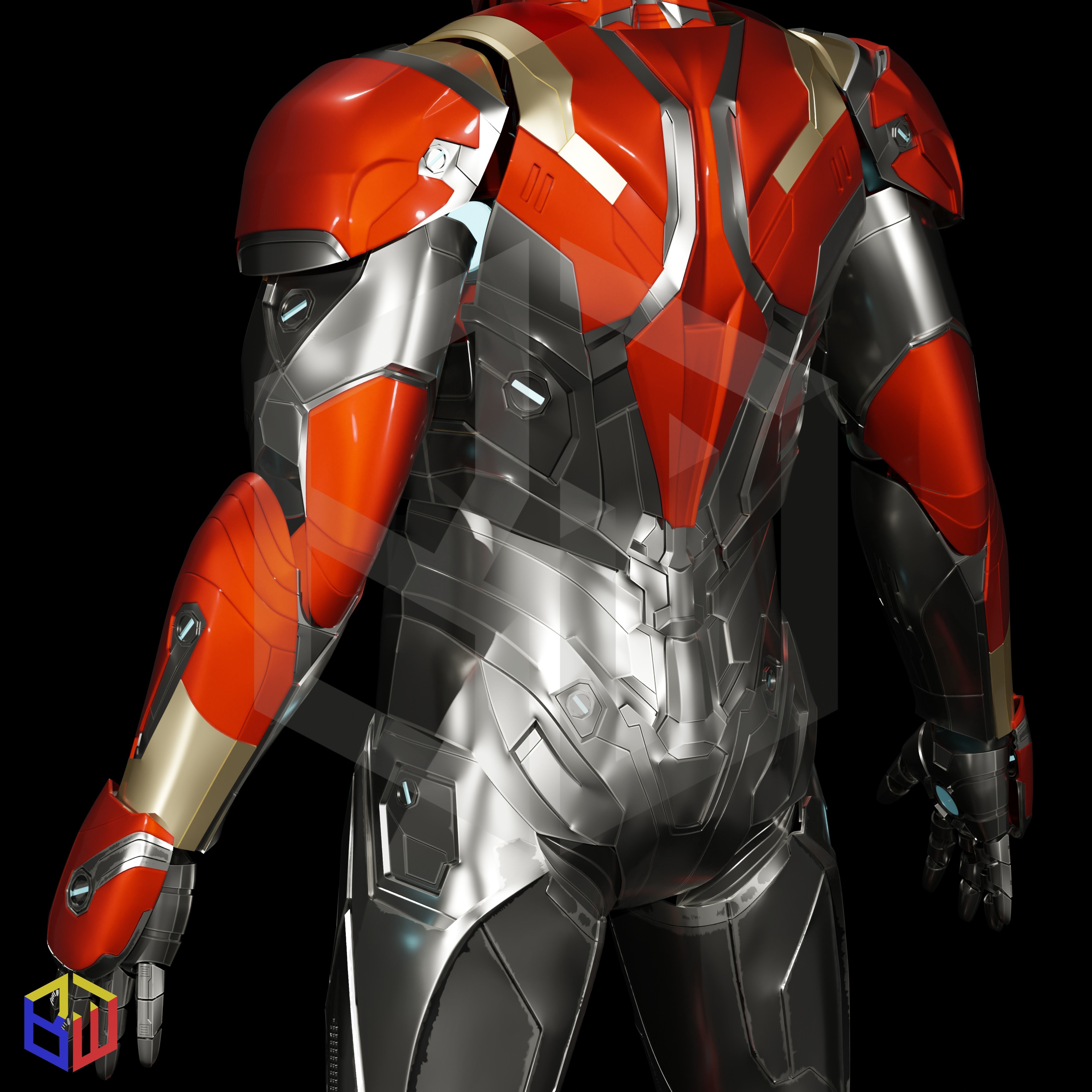 Iron Man Mark 46-47 full suit 3D print model_5