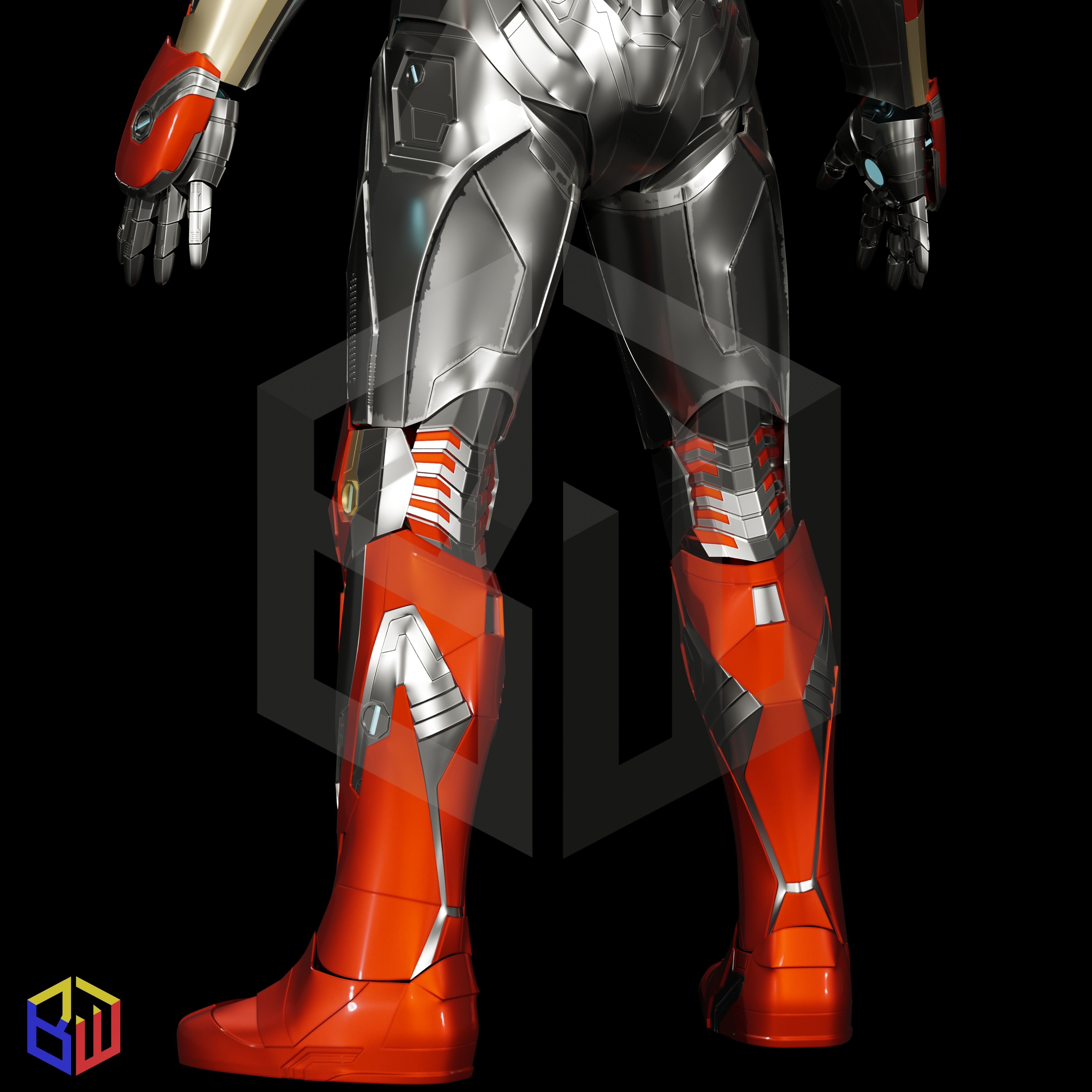 Iron Man Mark 46-47 full suit 3D print model_9