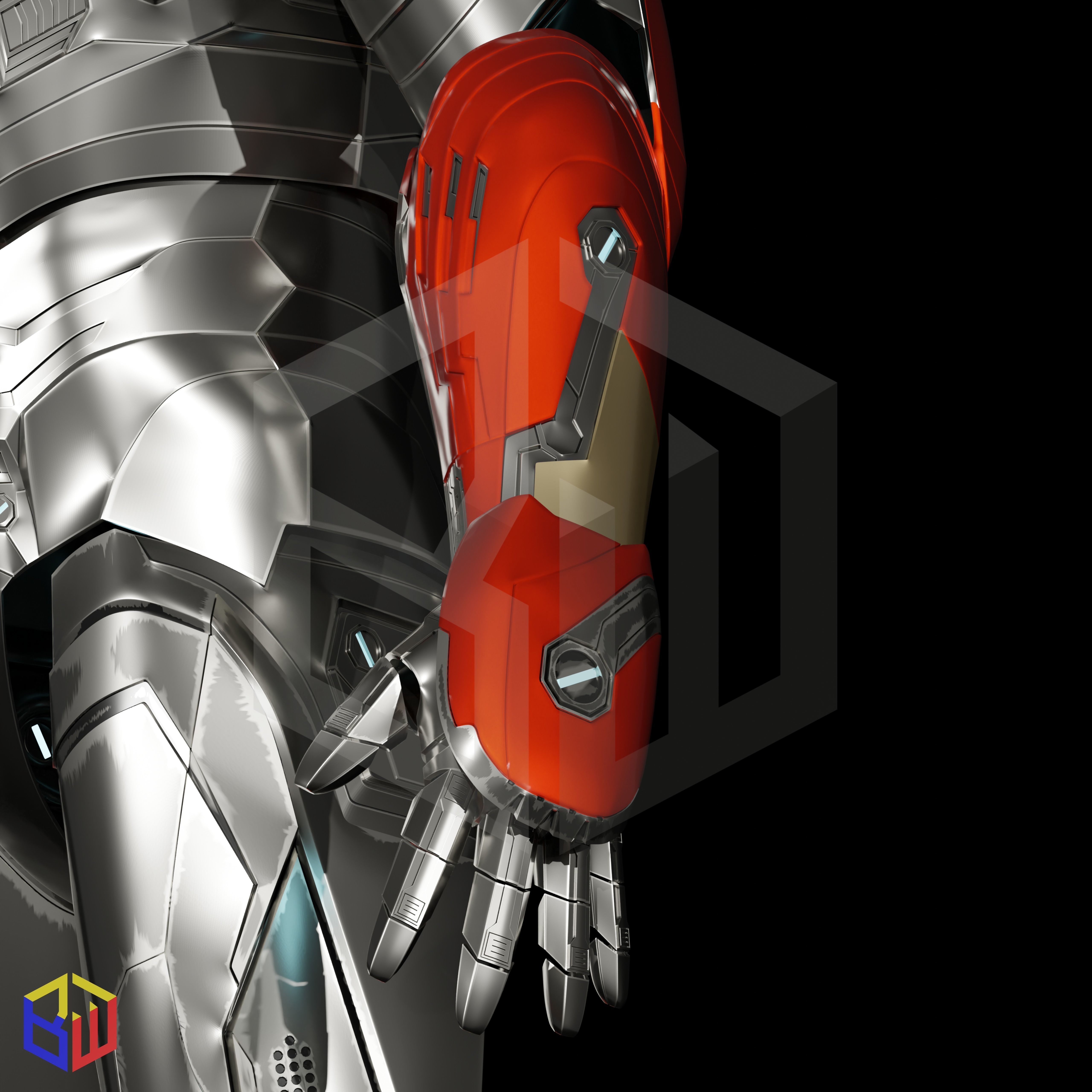 Iron Man Mark 46-47 full suit 3D print model_6