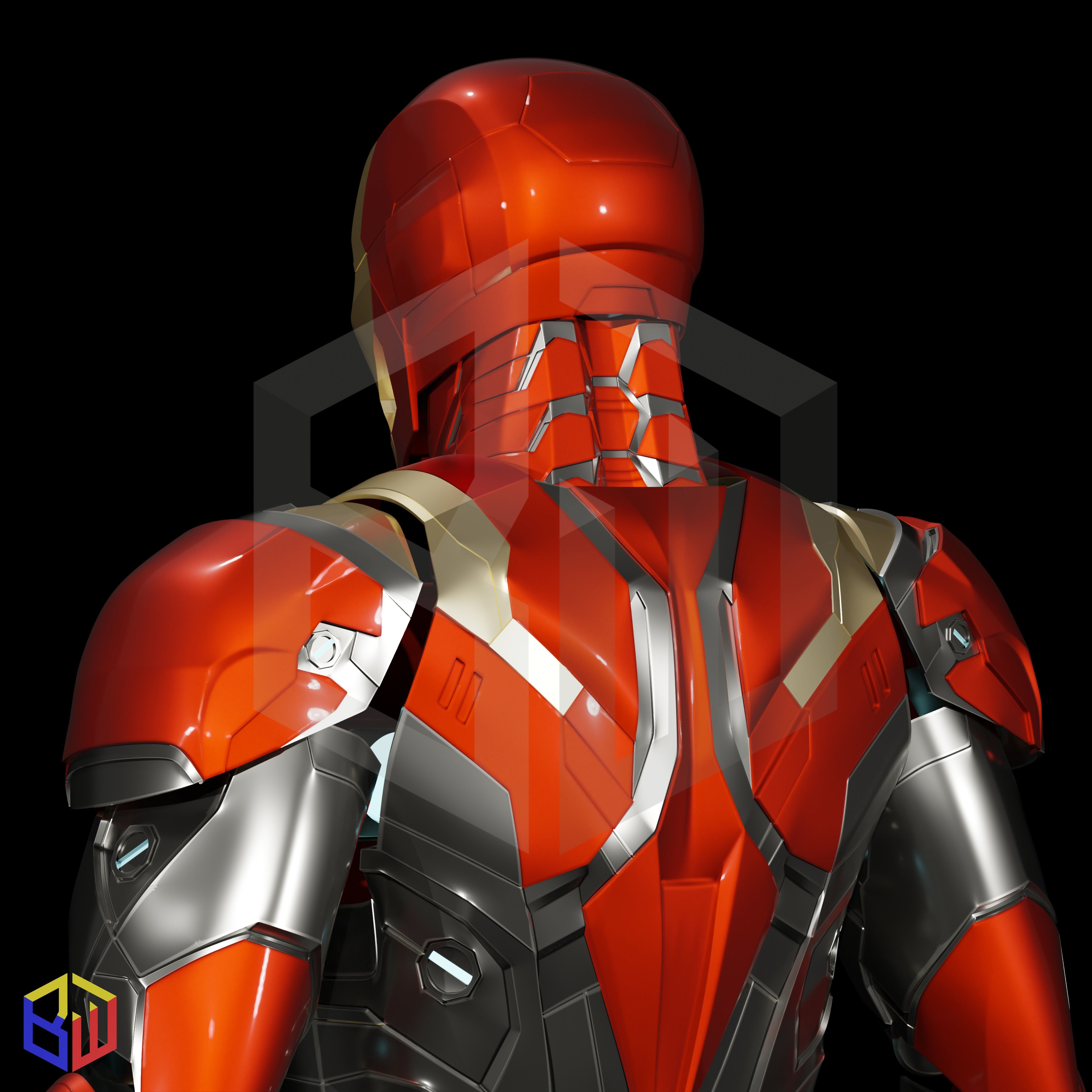 Iron Man Mark 46-47 full suit 3D print model_2