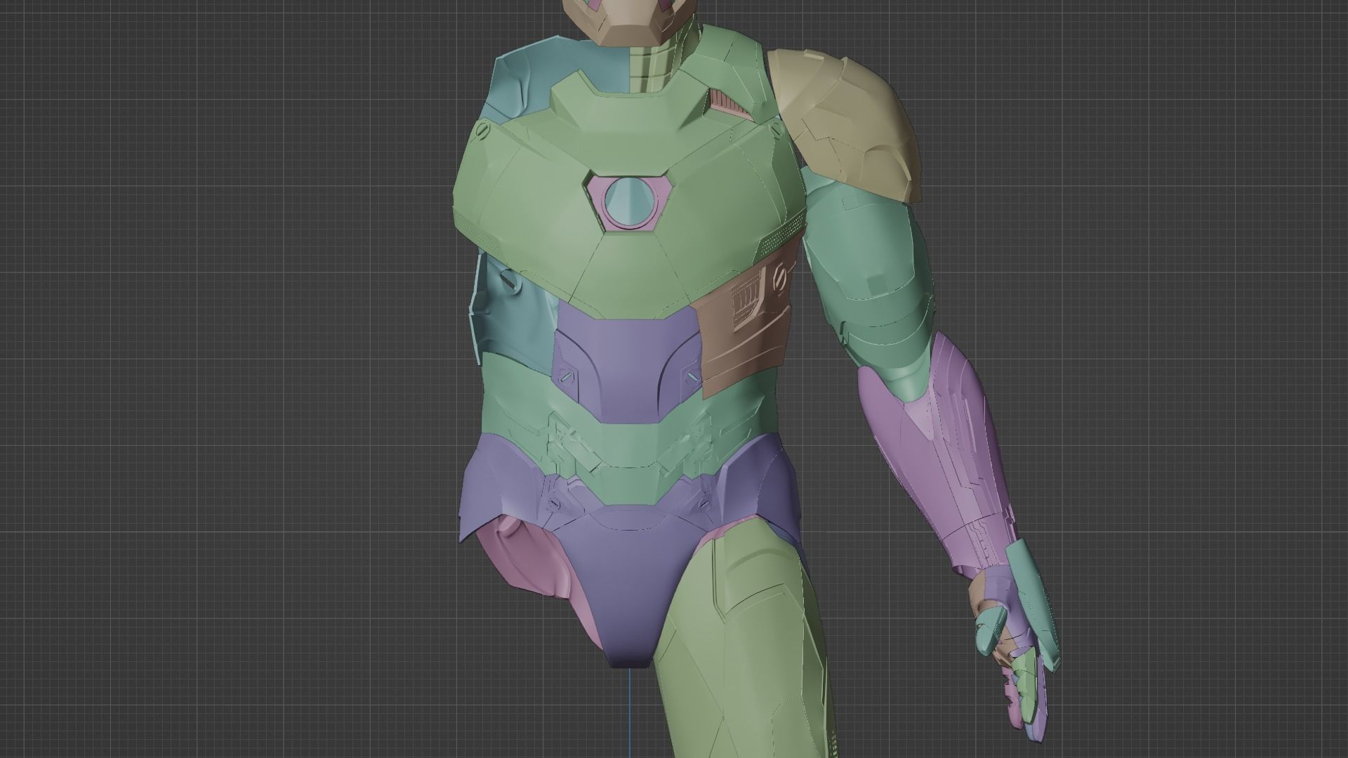 Iron Man Mark 46-47 full suit 3D print model_15