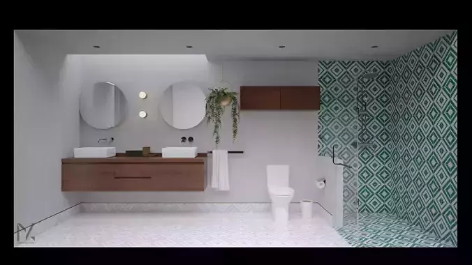Interior Scene - Master Bathroom