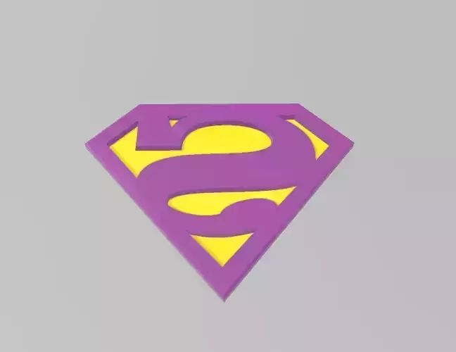  Bizzaro Superman Chest Emblem 3D print model