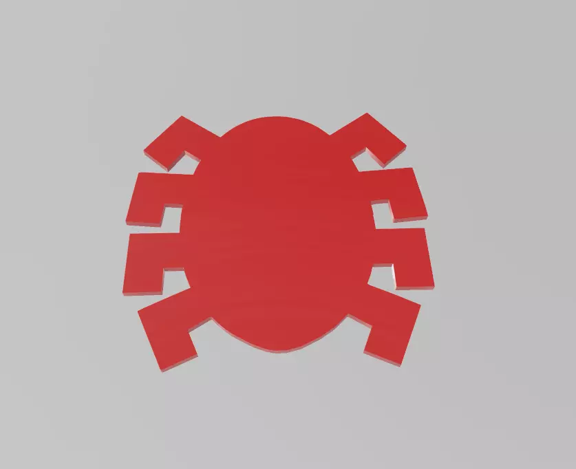 Classic - Comic Book - Spider-Man Back Emblem 3D print model_0