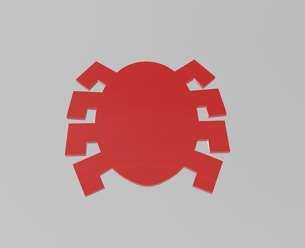 Classic - Comic Book - Spider-Man Back Emblem 3D print model