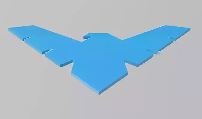 Nightwing Chest Emblem Version 1 3D print model