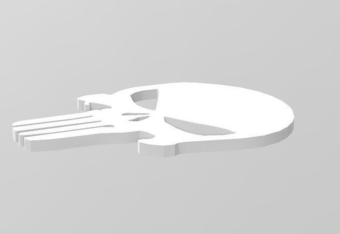 Punisher Version 2 - Thomas Jane - Chest Emblem 3D print model