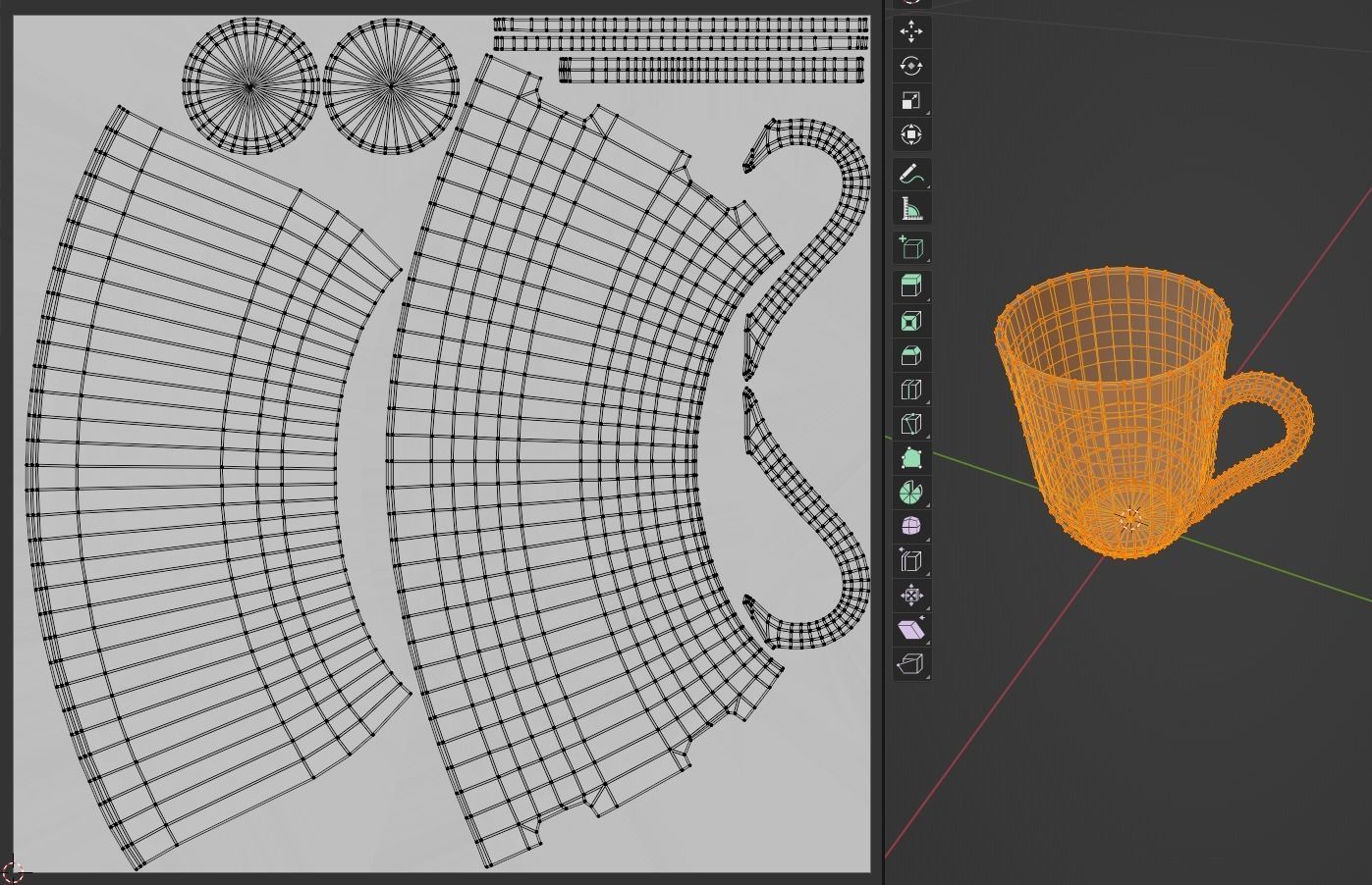 Beige Ceramic Mug 3D model_9