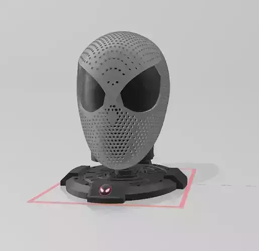 Mile Morales Spider-man Mask Stand 3D print model