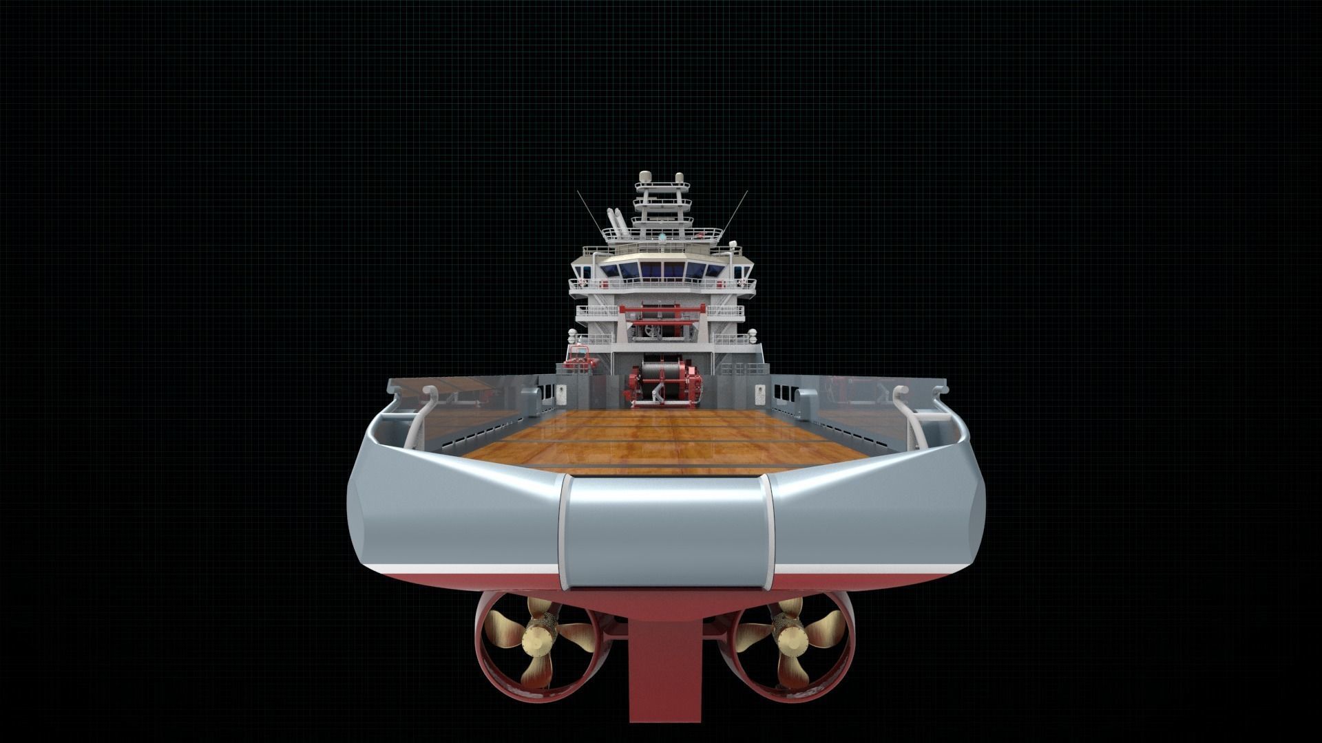 AHTS Ship 3D model_5